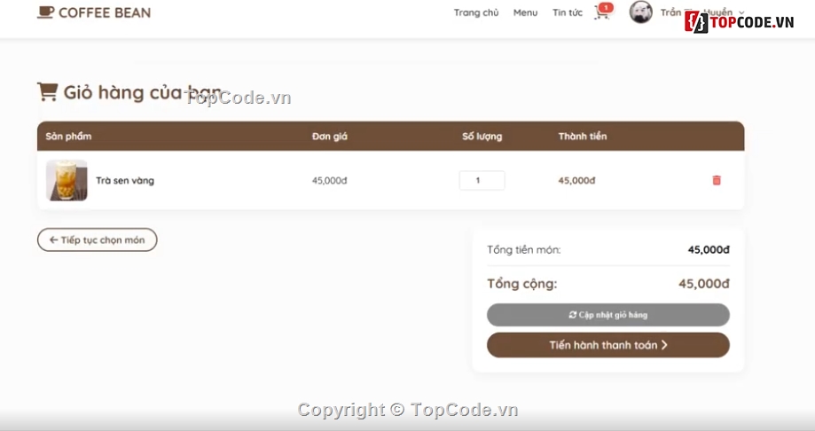 Website quản lý,quản lý cà phê,tiệm cà phê